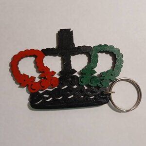 Black King Keyrings Afrocentric Keyrings Handcrafted Keyrings Wooden Keyrings